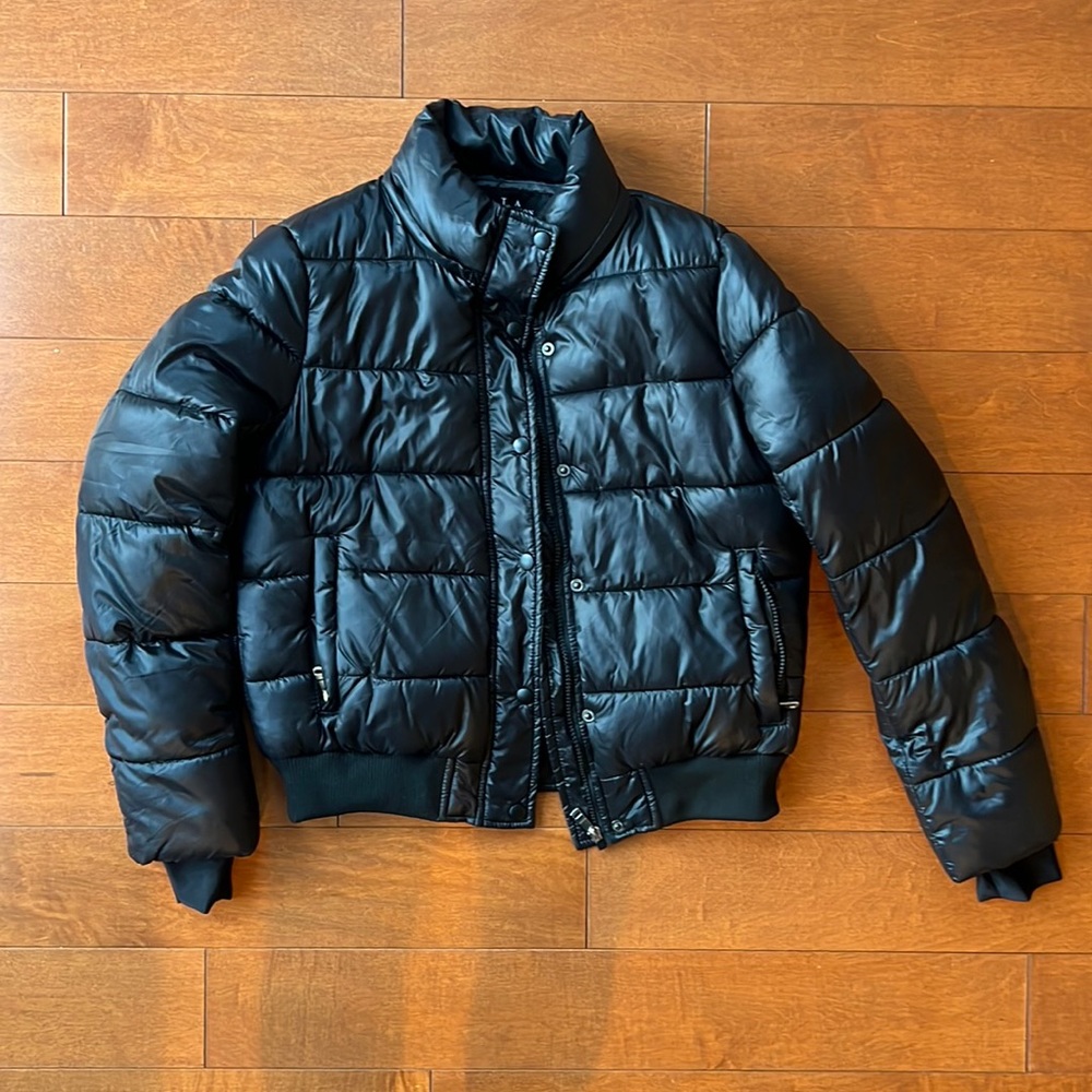 LA Coalition Girls Black Puffer Coat. Like new.